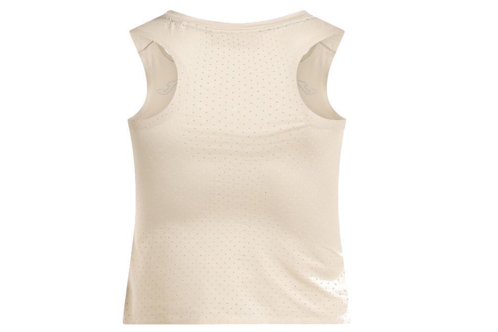 Camiseta de Running Joma R-City Ozone 902677 Beige sin Mangas para Mujer