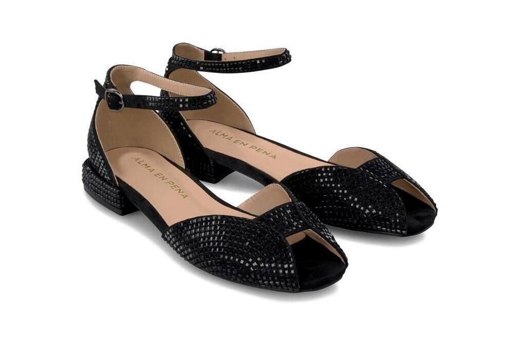 Bailarinas abiertas Alma en pena V2550401 en negro para mujer-Zapatos de fiesta