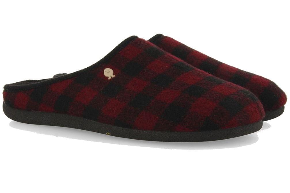 ZAPATILLAS DE CASA Hot Potatoes SAVANNAH 73885 en burdeos de hombre