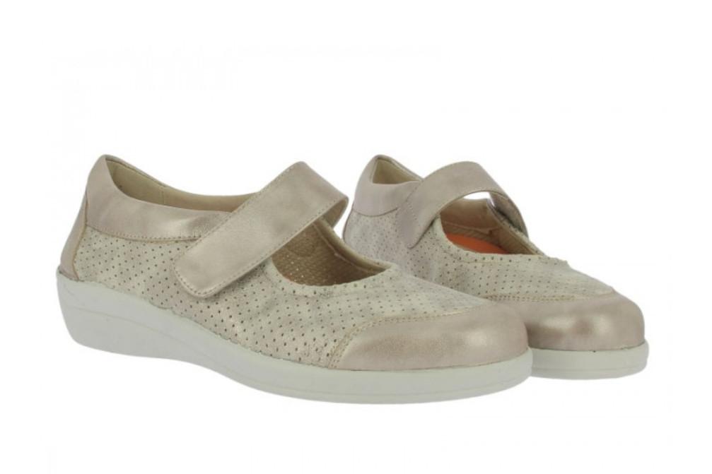 Merceditas Dr. Cutillas 43647 Oro Mujer | Piel, Horma Cómoda y Plantilla Extraíble