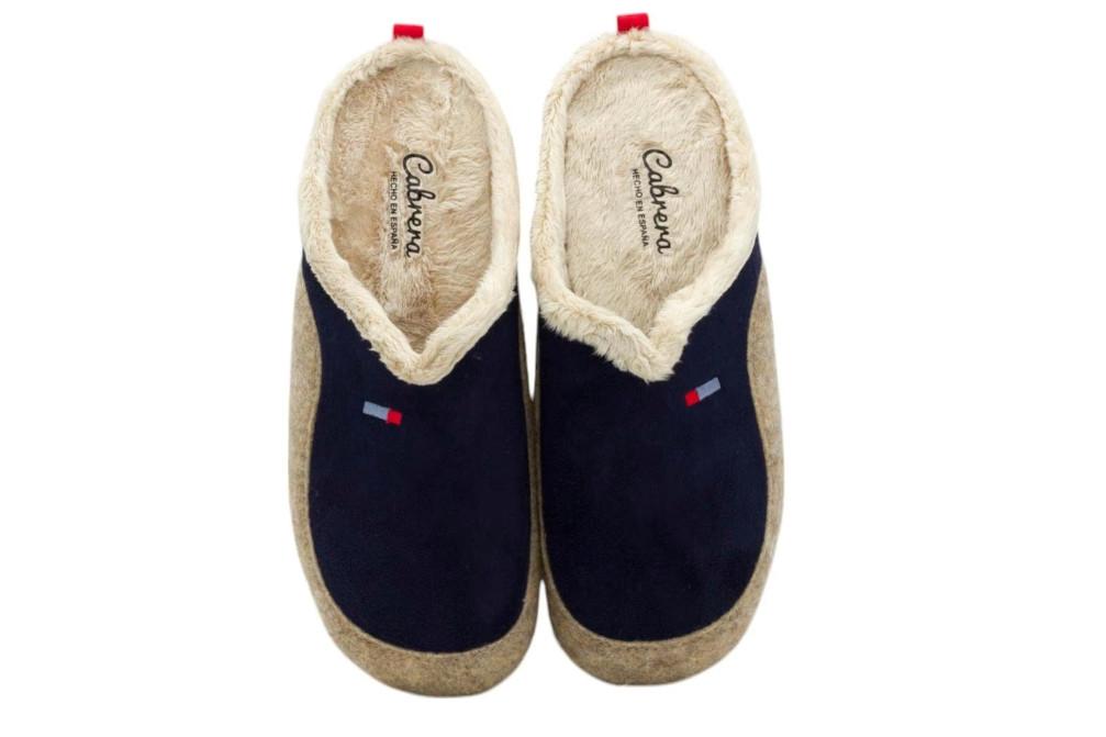Zapatillas de casa Cabrera 3536 azul marino para hombre