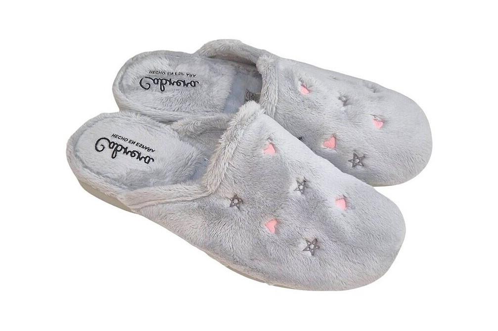 Zapatillas casa destalonadas Cabrera 4504 en niebla