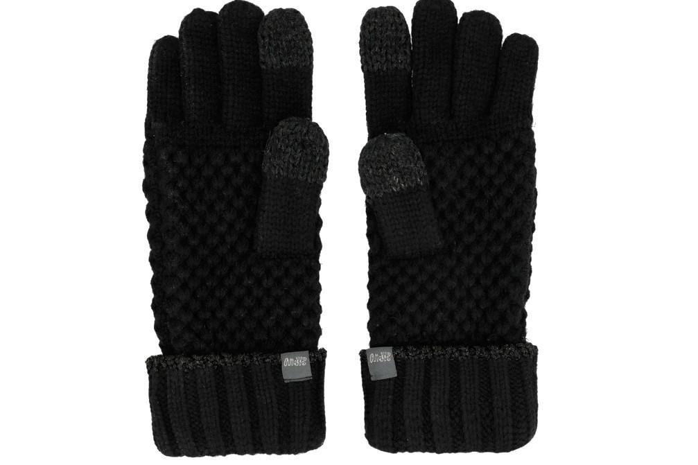 Guantes de Punto Negros Mujer Anekke 41472-011 | Guantes Invierno Suaves y Cálidos
