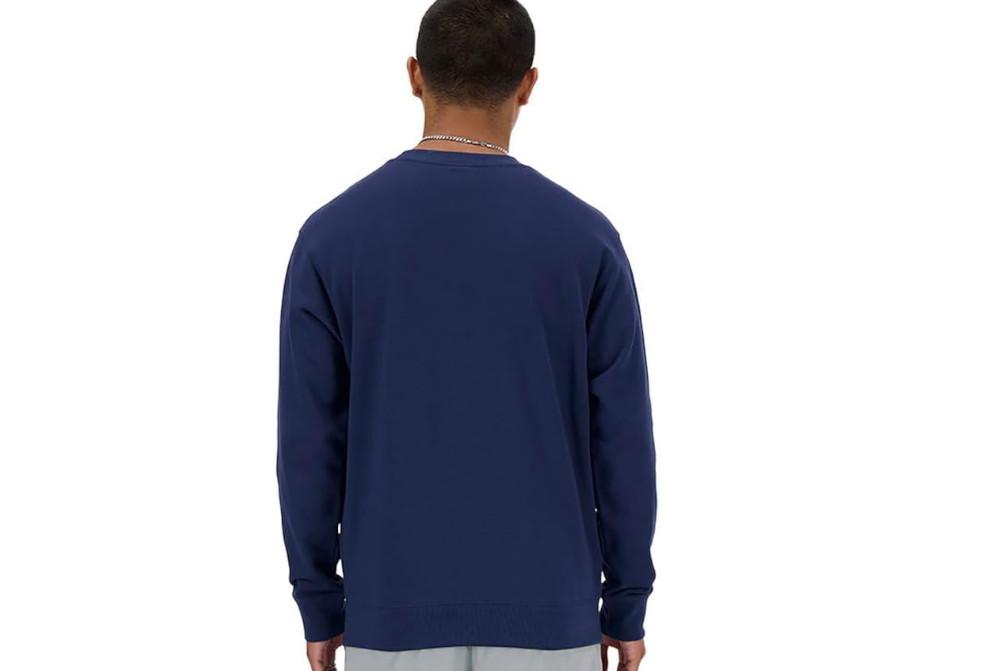 Sudadera New Balance MT41507 Sport Essentials French Terry azul marino