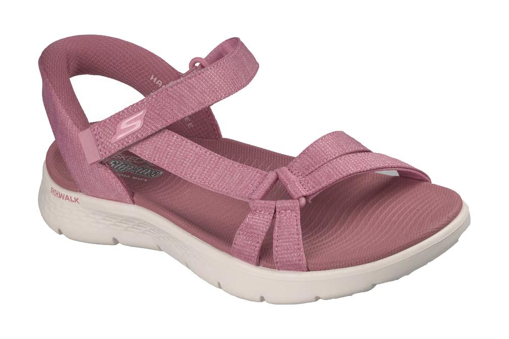 Sandalias Skechers Slip-Ins GO WALK Flex Sandal Illuminate 141481 Rosa Mujer | Deportivas, Cómodas y Ultraligeras