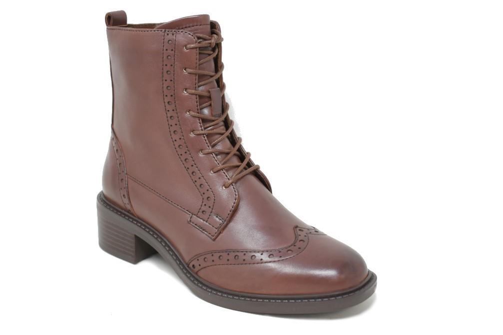 Botines con cordones Regarde Le Ciel Moira 05 para mujer en marrón