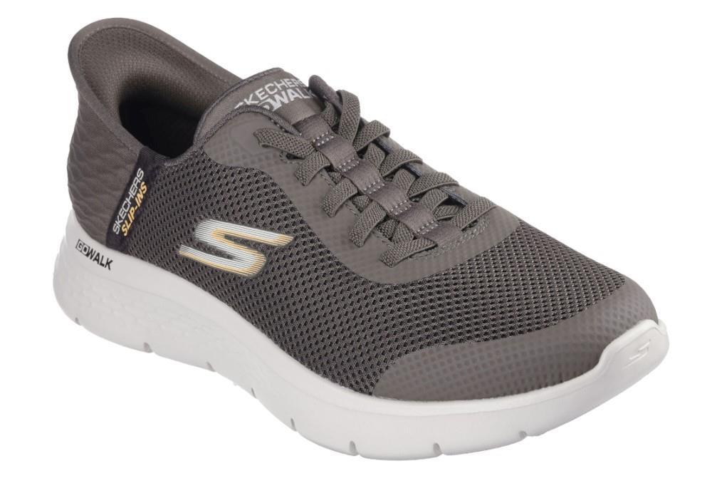 Zapatilla Skechers Slip-ins: GO WALK Flex - Hands Up en marrón para hombre