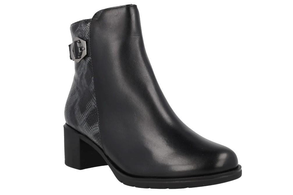 Botines con tacón medio Pitillos 10742 de color negro
