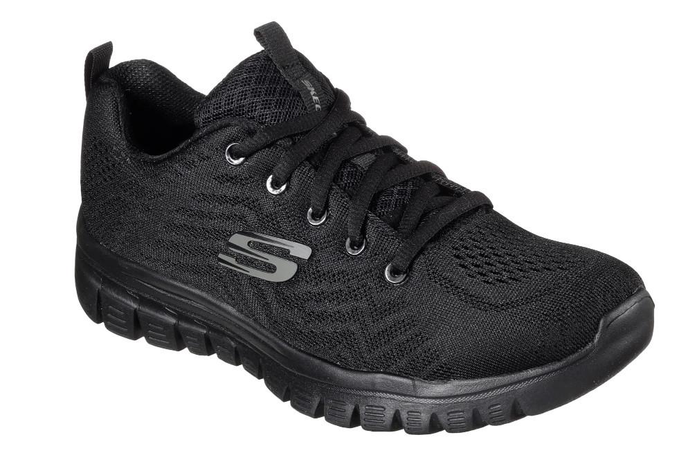 Zapatillas deportivas Skechers Graceful - Get Connected 12607 negras para mujer