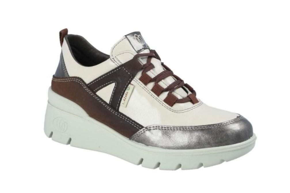 Zapatillas deportivas Laura Azaña SISLEY LA26200BI en beige para mujer