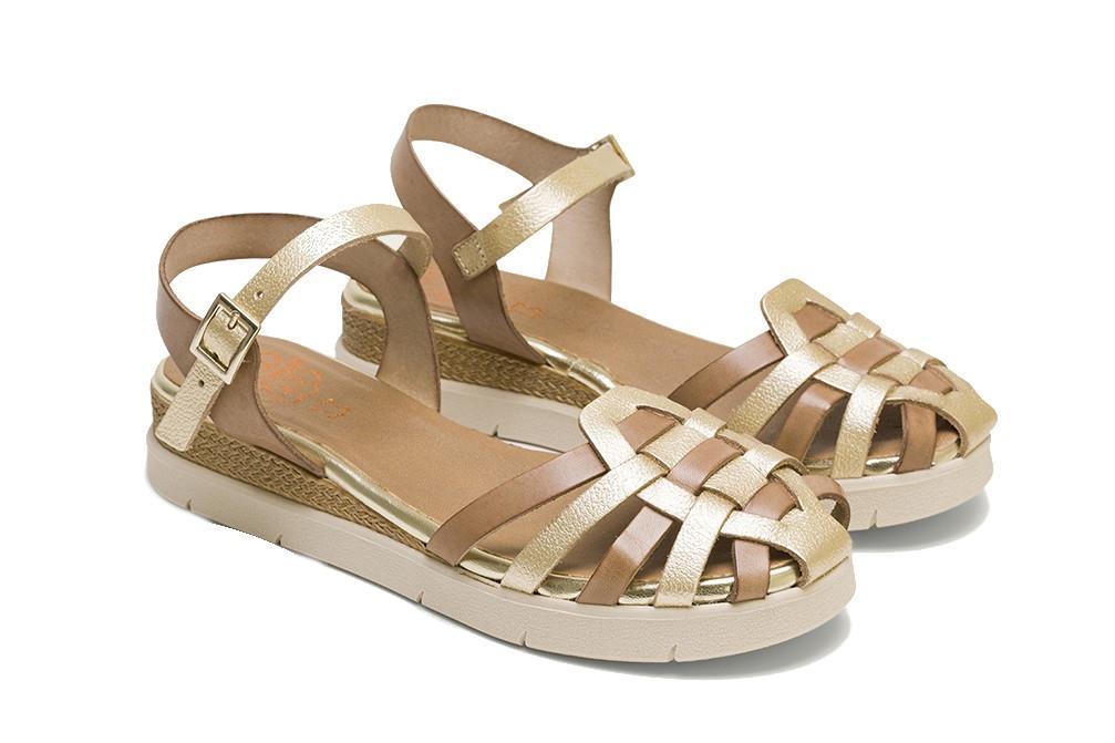 Sandalias Porronet Clotilde 3152 en taupe para mujer