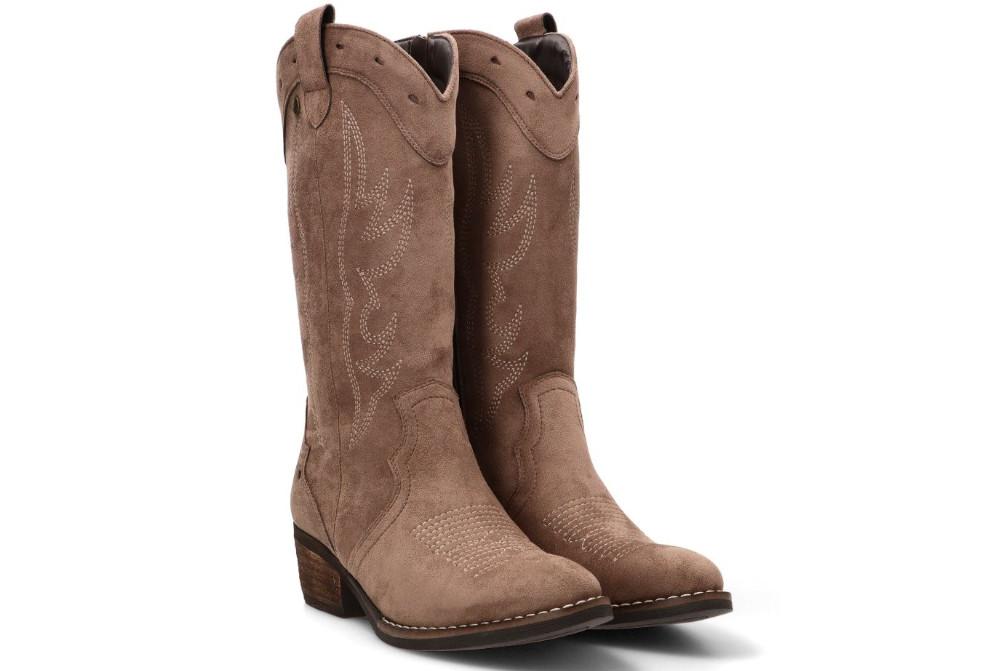 Botas altas cowboy Isteria 600 en color taupe