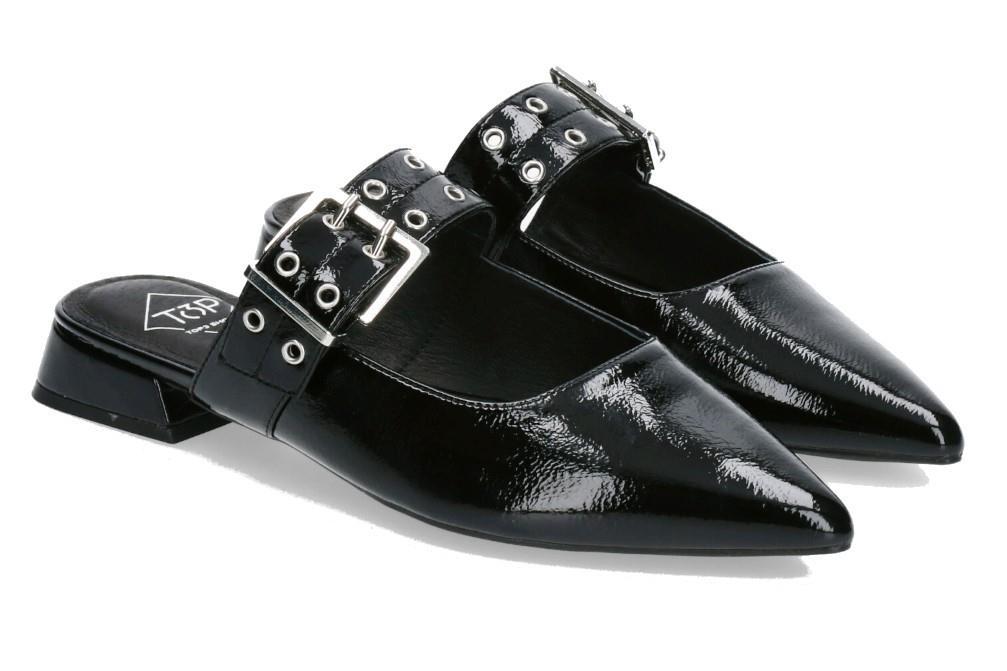 Bailarina destalonada Top 3 Shoes SE25398 en negro para mujer