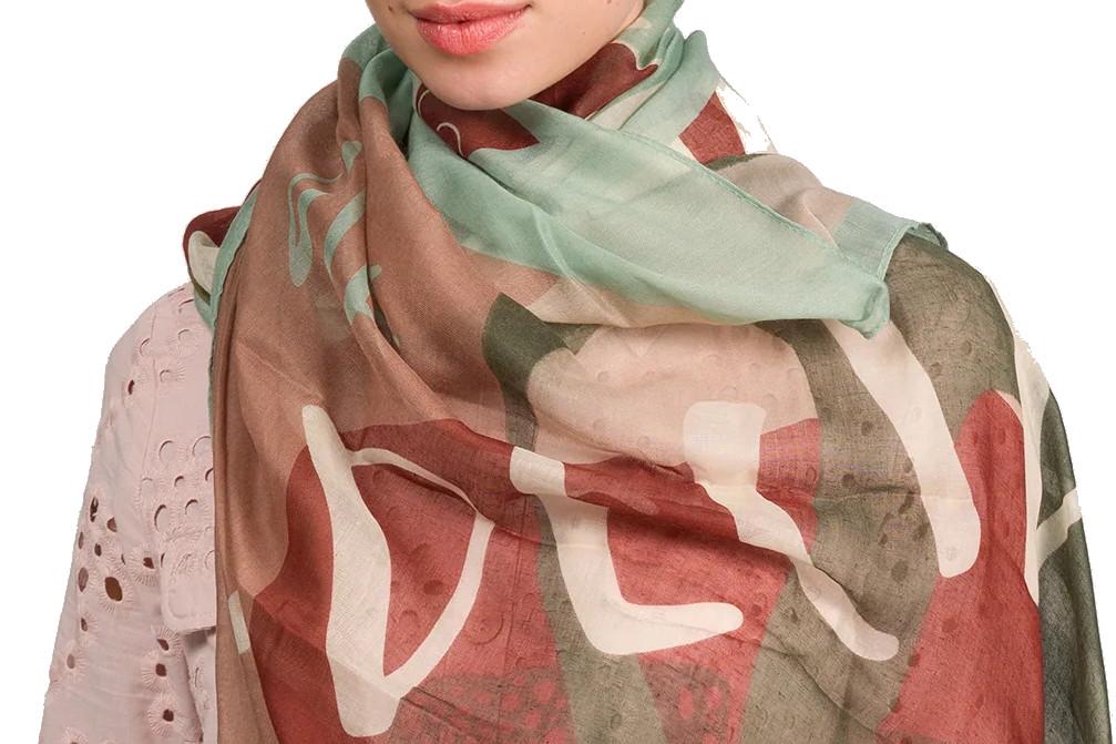 Pañuelo Verde Mujer Anekke Muse 42470-031 – Pañuelo Largo y Grande