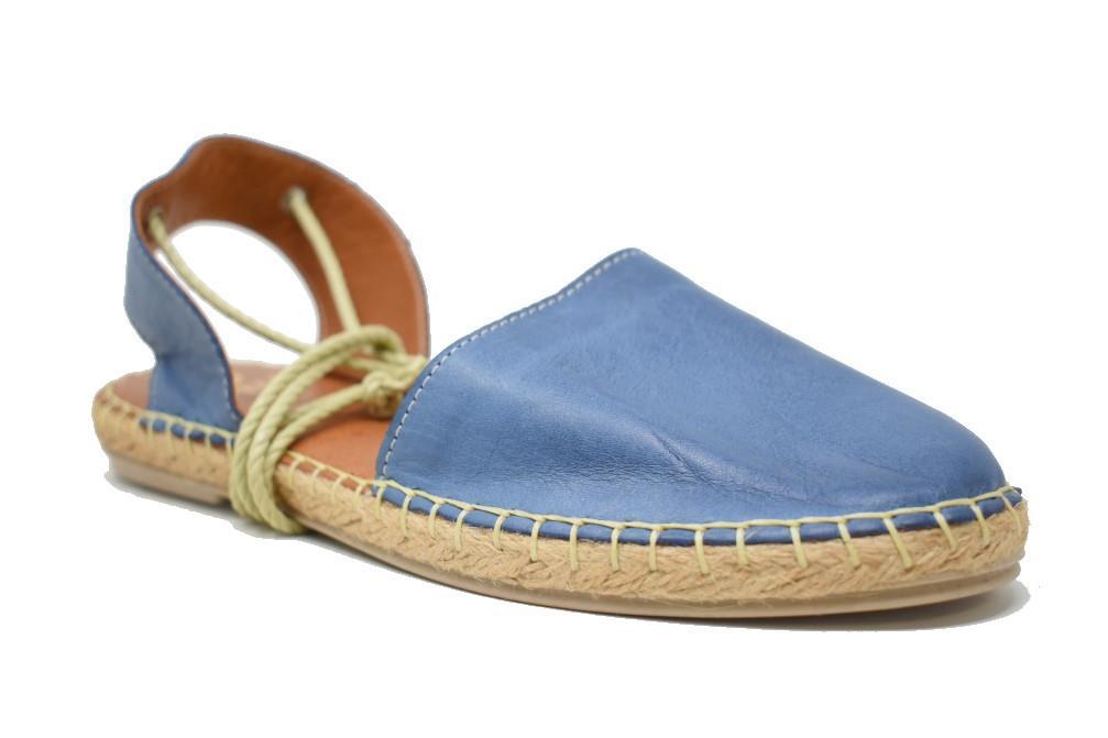 Alpargatas planas TOP 3 5905 en azul para mujer