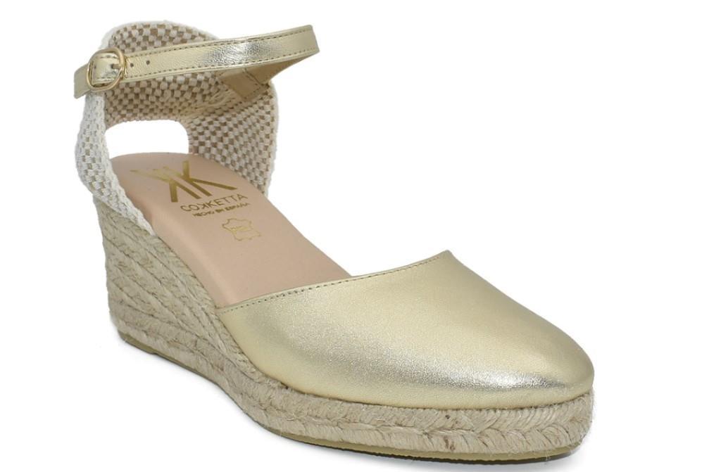 Valencianas COKKETA 5011 en oro para mujer