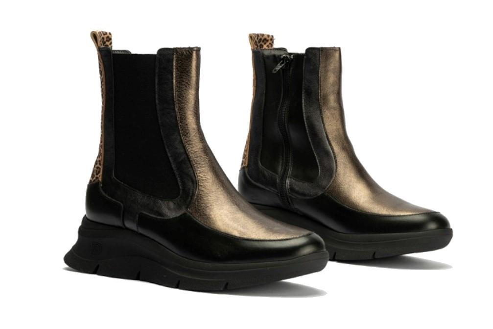 Botines Chelsey Pitillos 10755 de color negro