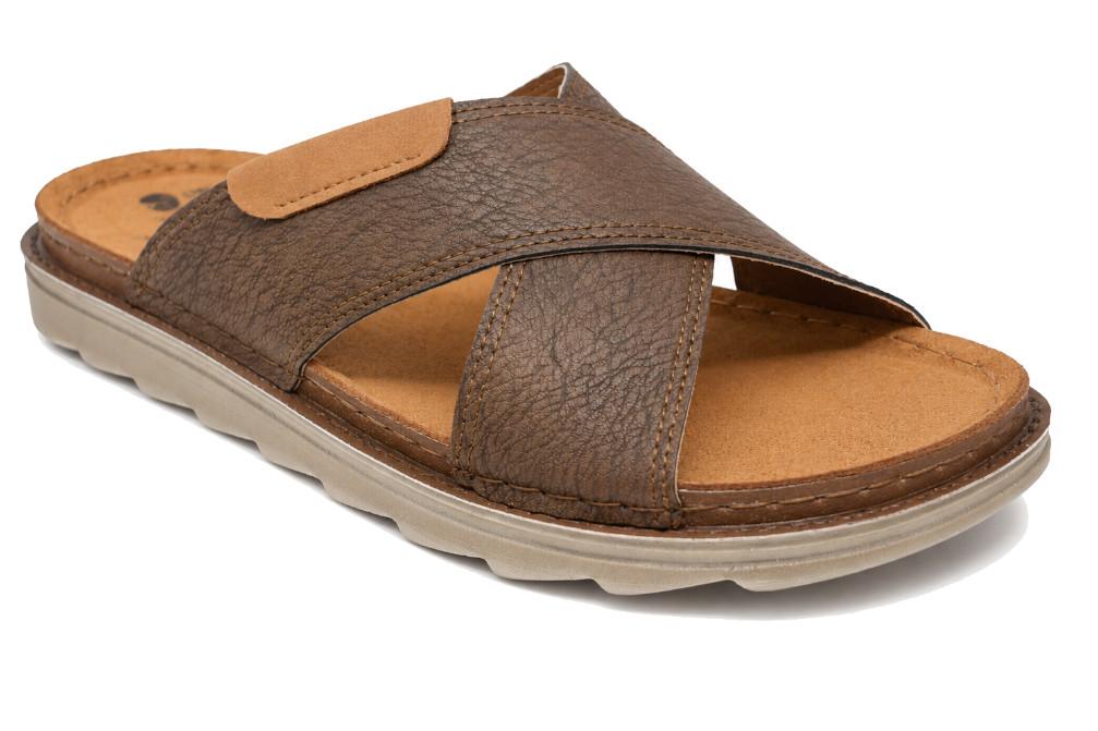 Sandalia cómoda Inblu BU000018 Tipo Chancla con Planta de Piel Acolchada para hombre