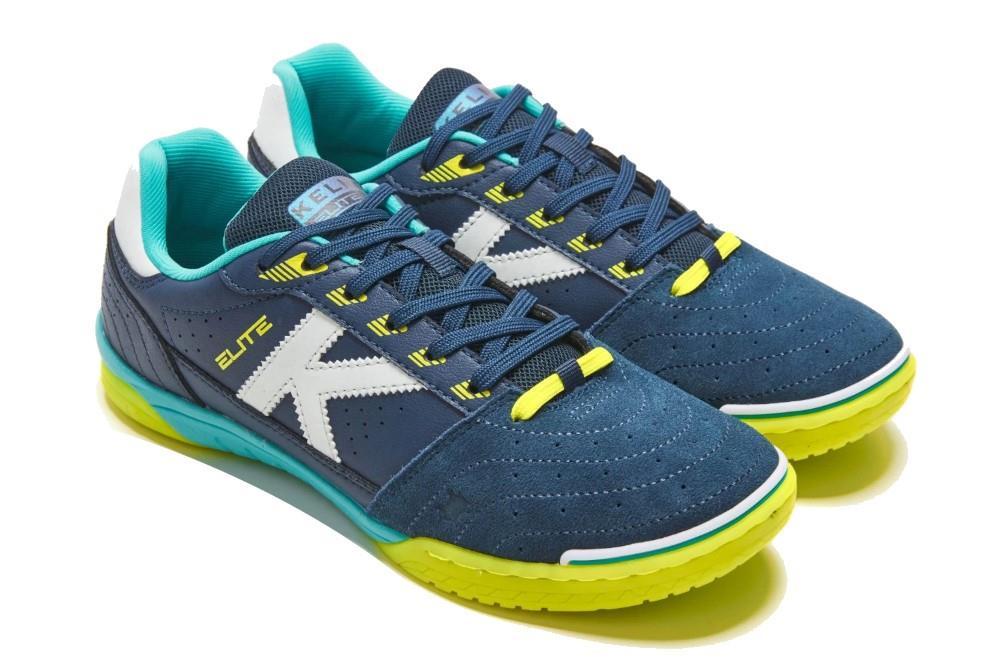 Zapatilla de Fútbol Sala Kelme Elite 55904 en color Marino y Lima para hombre