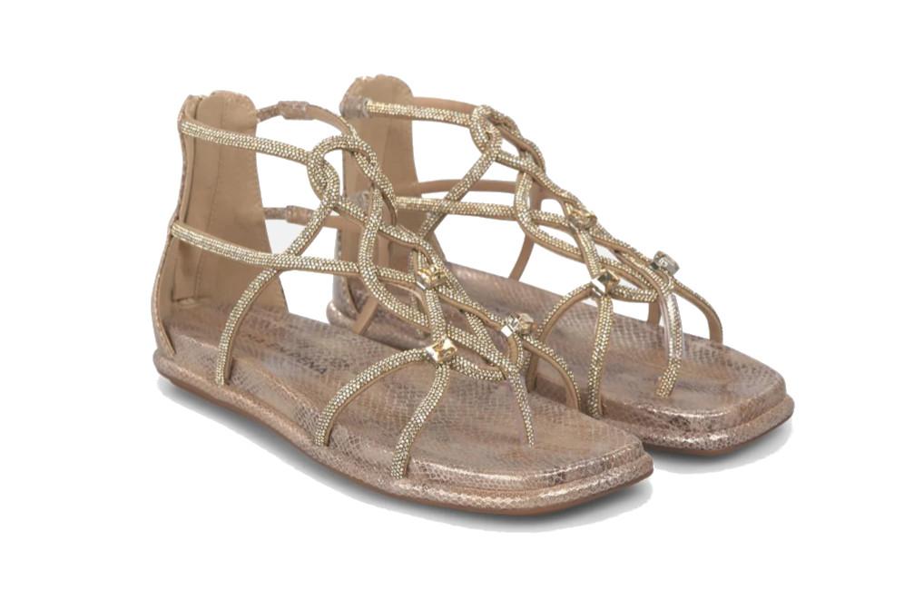 Sandalias Romanas Planas Alma en Pena V2651501 con Talón Cubierto