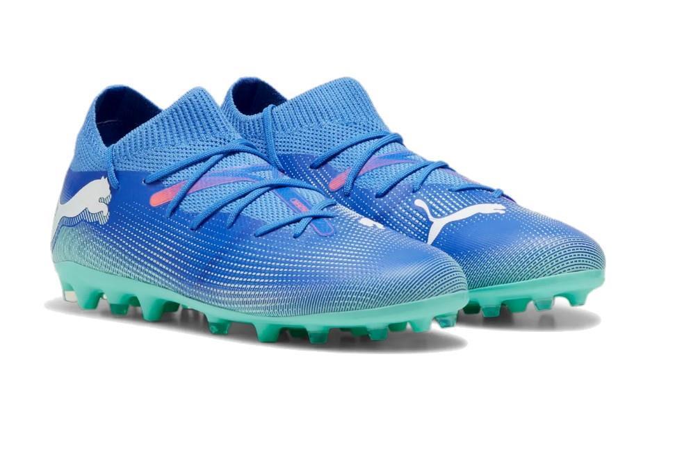 Zapatillas de fútbol Puma FUTURE 7 MATCH MG Jr 107946 en azul