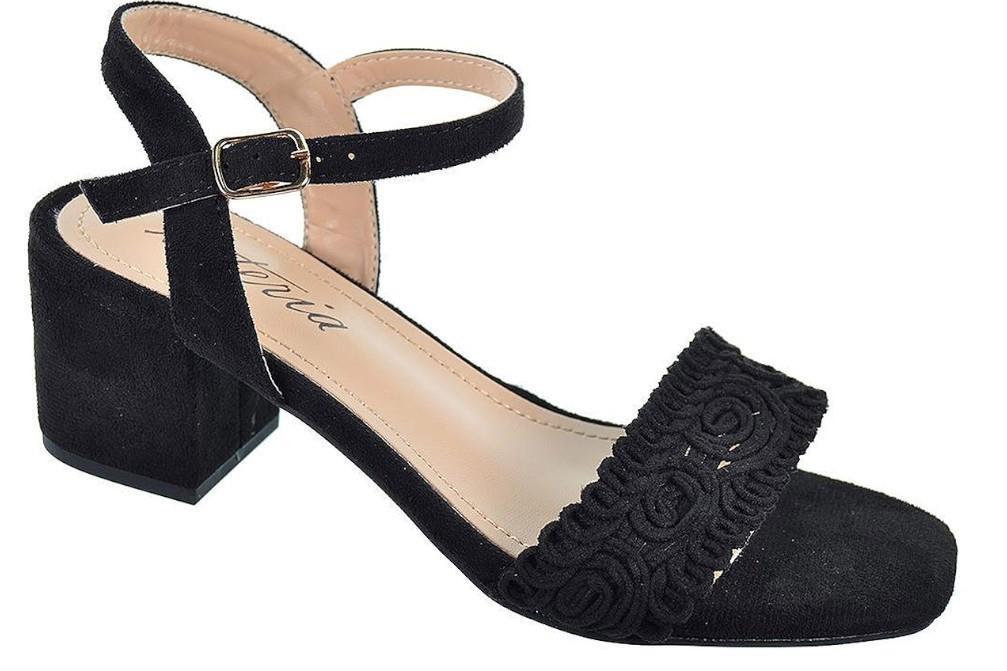 Sandalias Isteria 23063 en color negro para mujer
