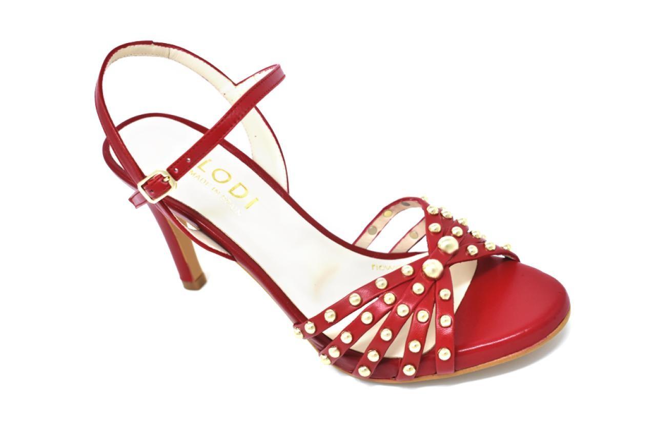 Sandalias de fiesta de Tacón Lodi-ILENIA – Elegantes para Mujer color rojo