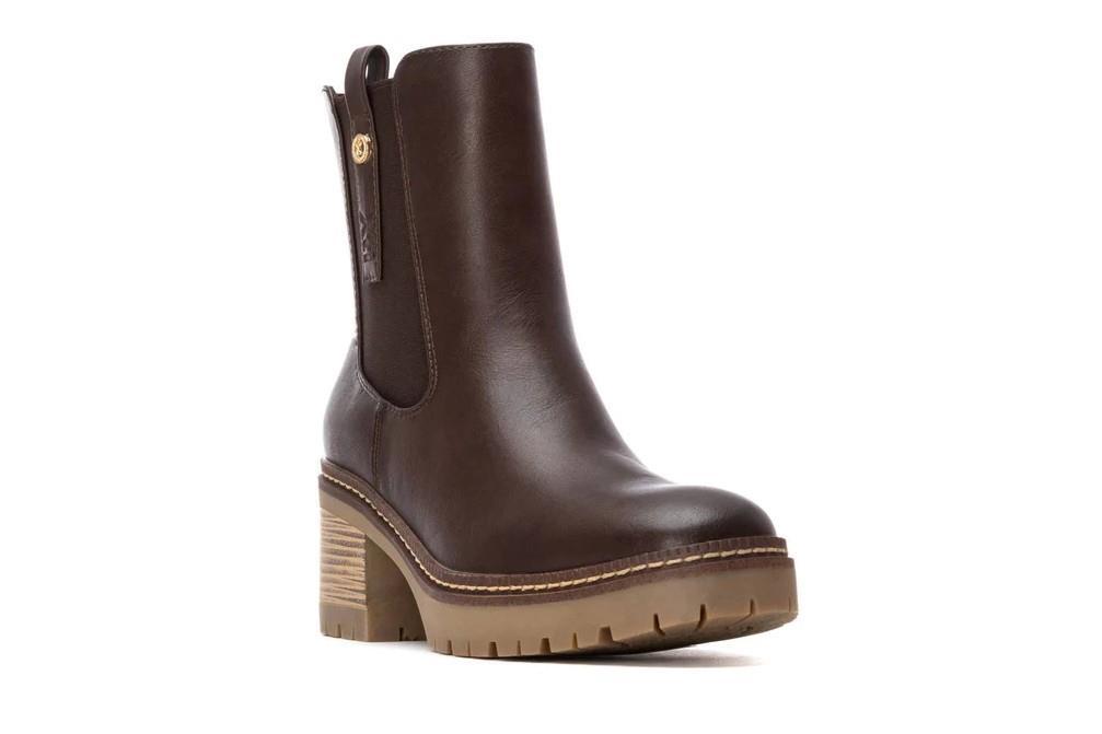 Botines de tacón XTI chelsea 144456 en marrón