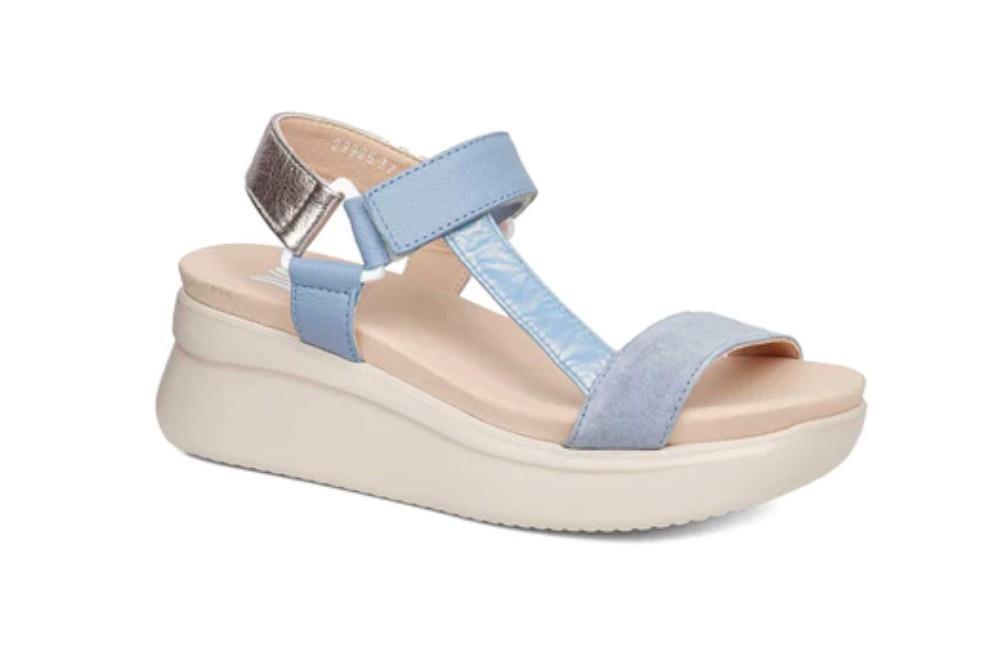 Sandalias con cuña Callaghan 29925 Llana en azul