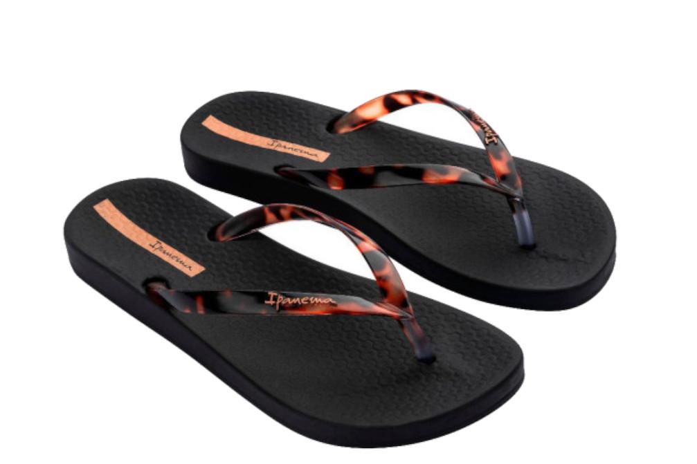 Chanclas de Dedo Ipanema Anat Connect II FEM IP83648 Negras para Mujer | Sandalias de piscina