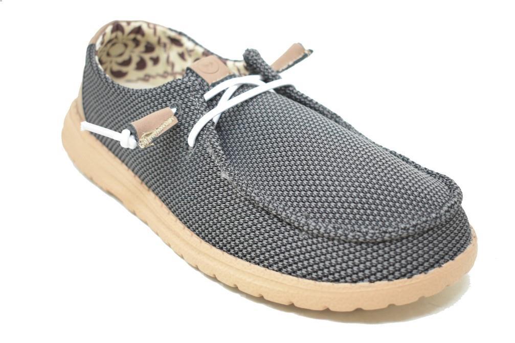 Zapatos de lona naúticos Maraval M0557 gris para hombre