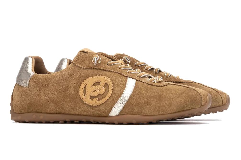 Zapatillas deportivas planas Carmela 163173 en Serraje – Sneakers Verano con Cordones, Plantilla Extraíble y Suela Antideslizante