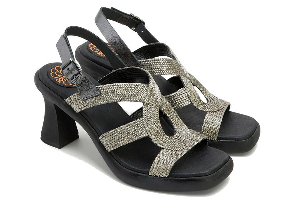 Sandalias de tacón Porronet Lada 3072 en plomo