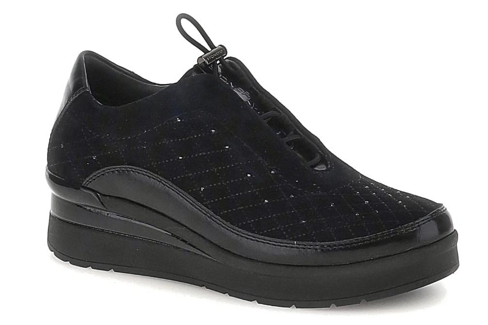 Zapatillas deportivas mujer Stonefly Cream 21 negro con bordados 222958