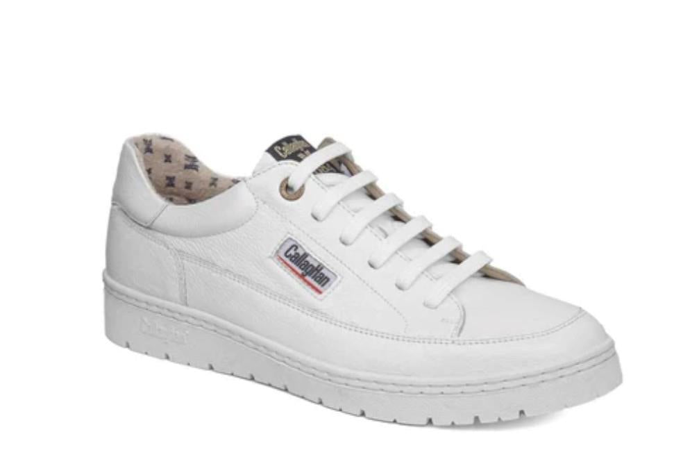 Zapatilla deportiva Callaghan 55210 Petete para hombre en blanco