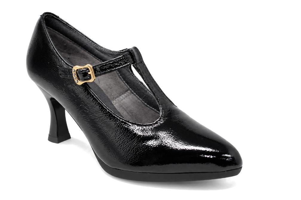 Zapatos de tacón Pitillos 30534 Negro Mujer – Zapatos de fiesta Piel Charol
