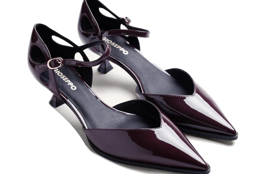 Zapatos de tacón para fiesta Gioseppo 80803 Efecto Charol en burdeos para mujer
