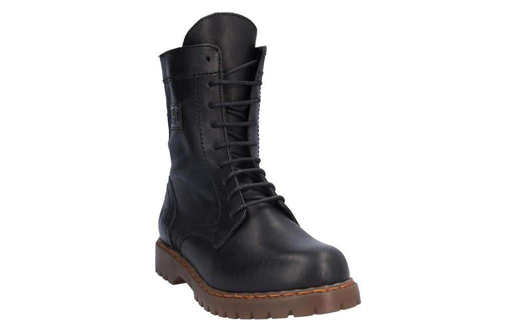 Botines militares de piel Coronel Tapiocca C2468-11 negros para mujer