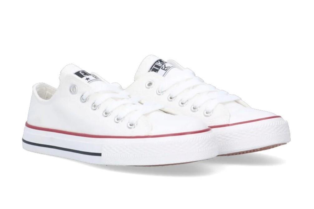 Zapatillas de lona Etika 52409 en blanco