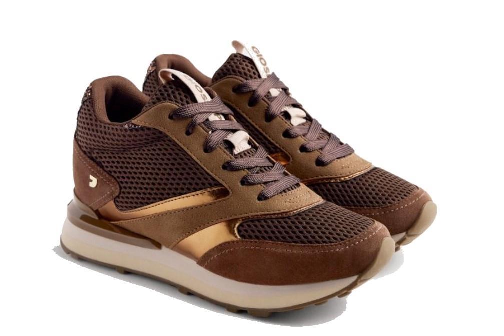Zapatillas deportivas con cuña KEEWATIN 77000 en color taupe