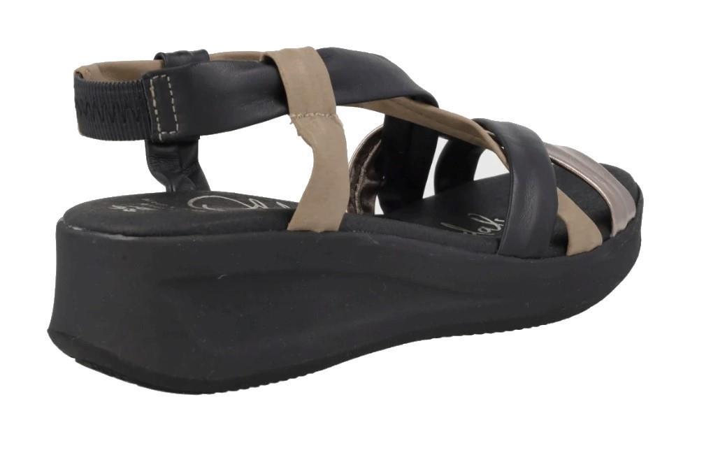 Sandalias con cuña Oh! My Sandals Selene 5655 en negro para mujer