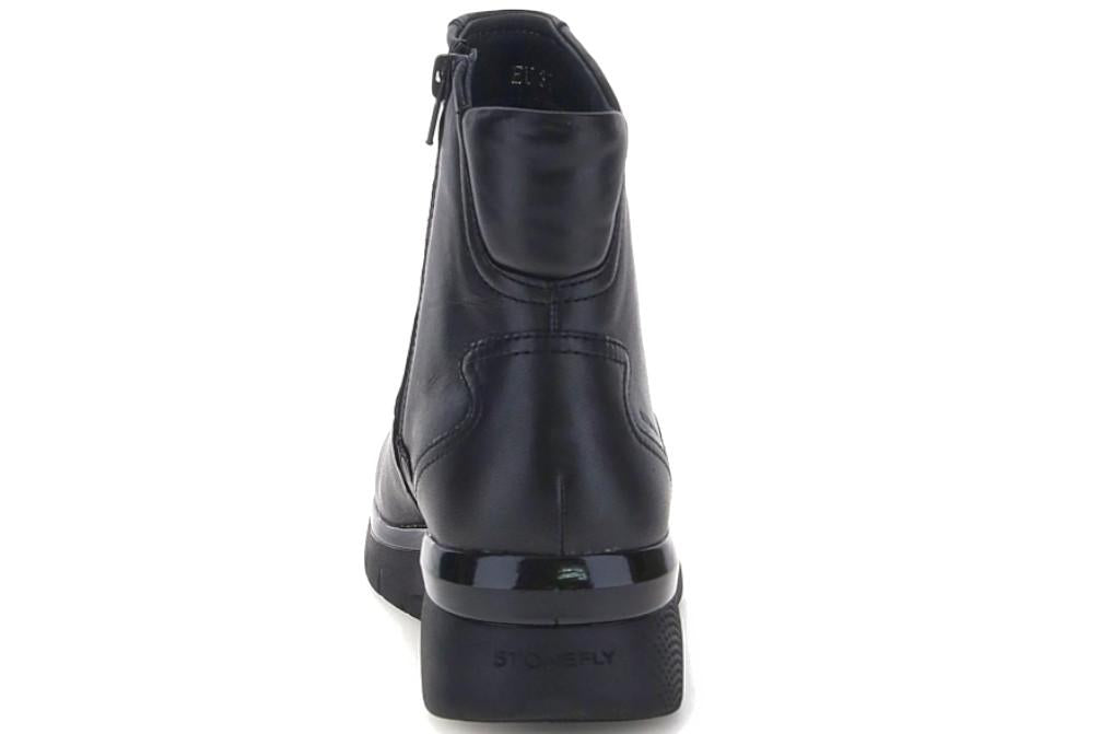 Botines de cuña mujer Stonefly Cleryn HDry 18 negro de napa 221689