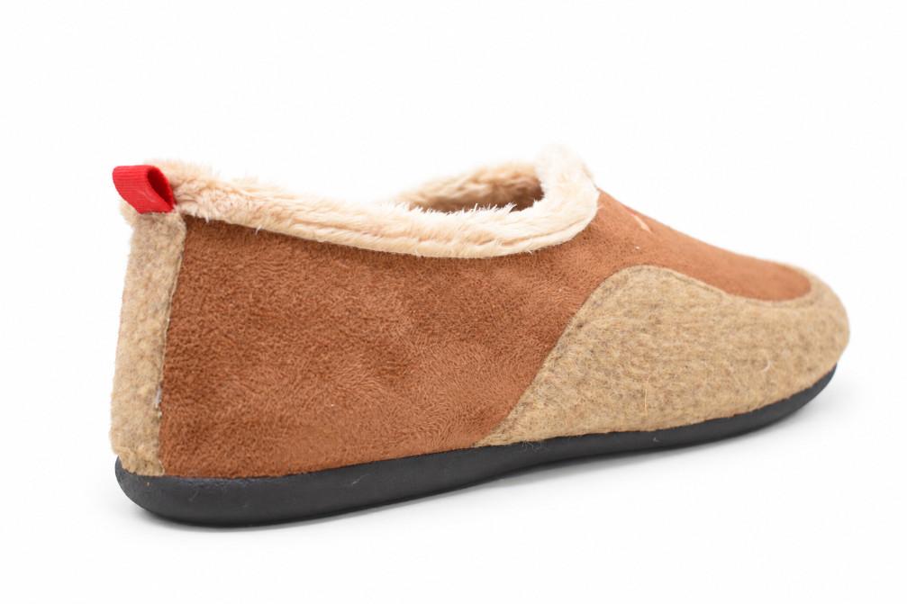 Zapatillas de casa Cabrera 3537 cobre para hombre con plantilla extraíble