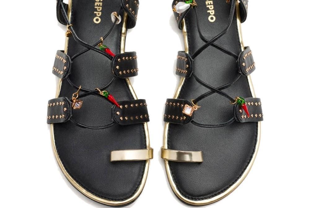 Sandalias planas boho Gioseppo IONE en negro para mujer