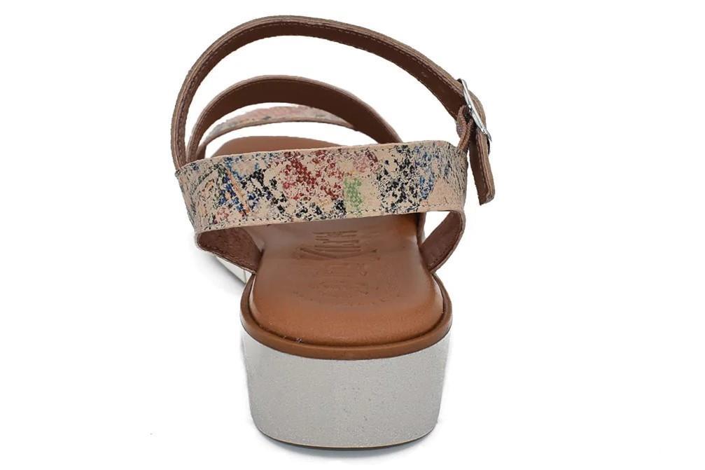 Sandalias con cuña Tekila 1358 en beige