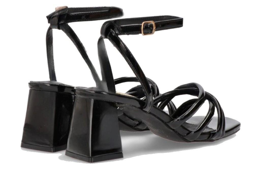Sandalia de tacón Etika 90005 en negro para mujer