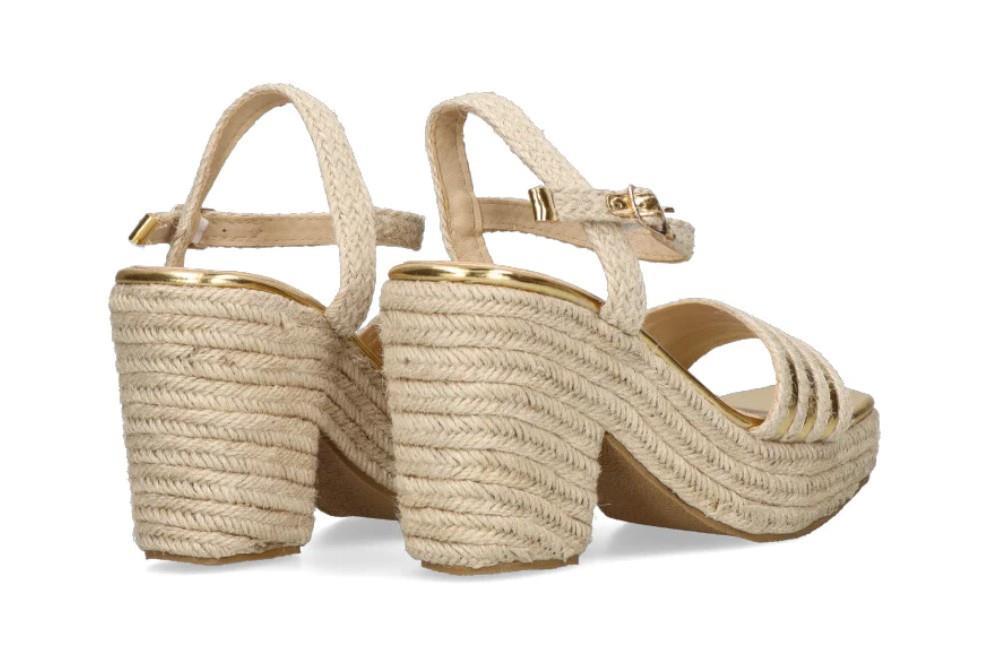 Sandalias de esparto Etika 30002 CHULLERA en color oro