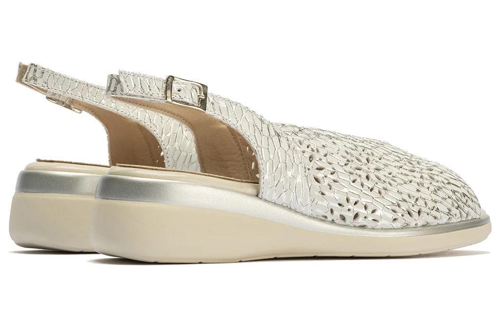 Sandalias cómodas Pitillos 10342 en plata para mujer