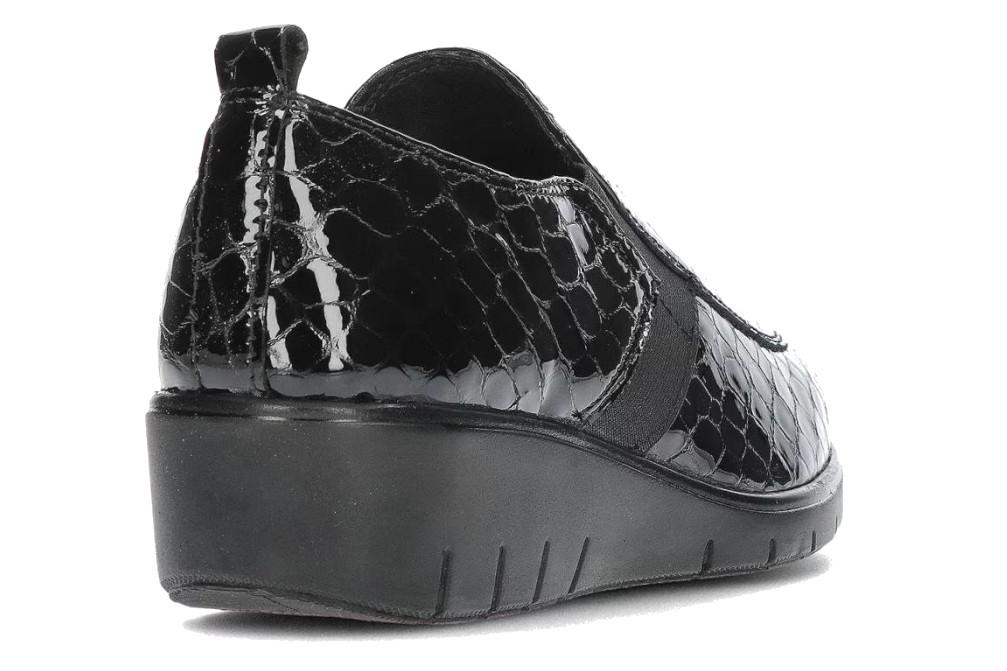 Mocasines Doctor Cutillas 60338 negros para mujer con elásticos