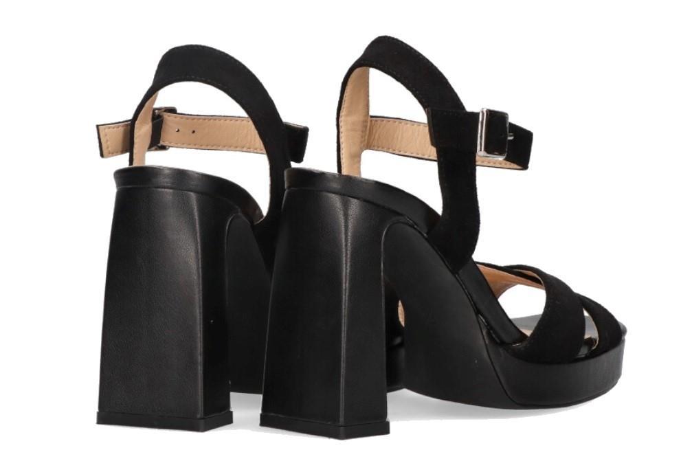 Sandalias de fiesta de tacón alto Etika 90013 en negro